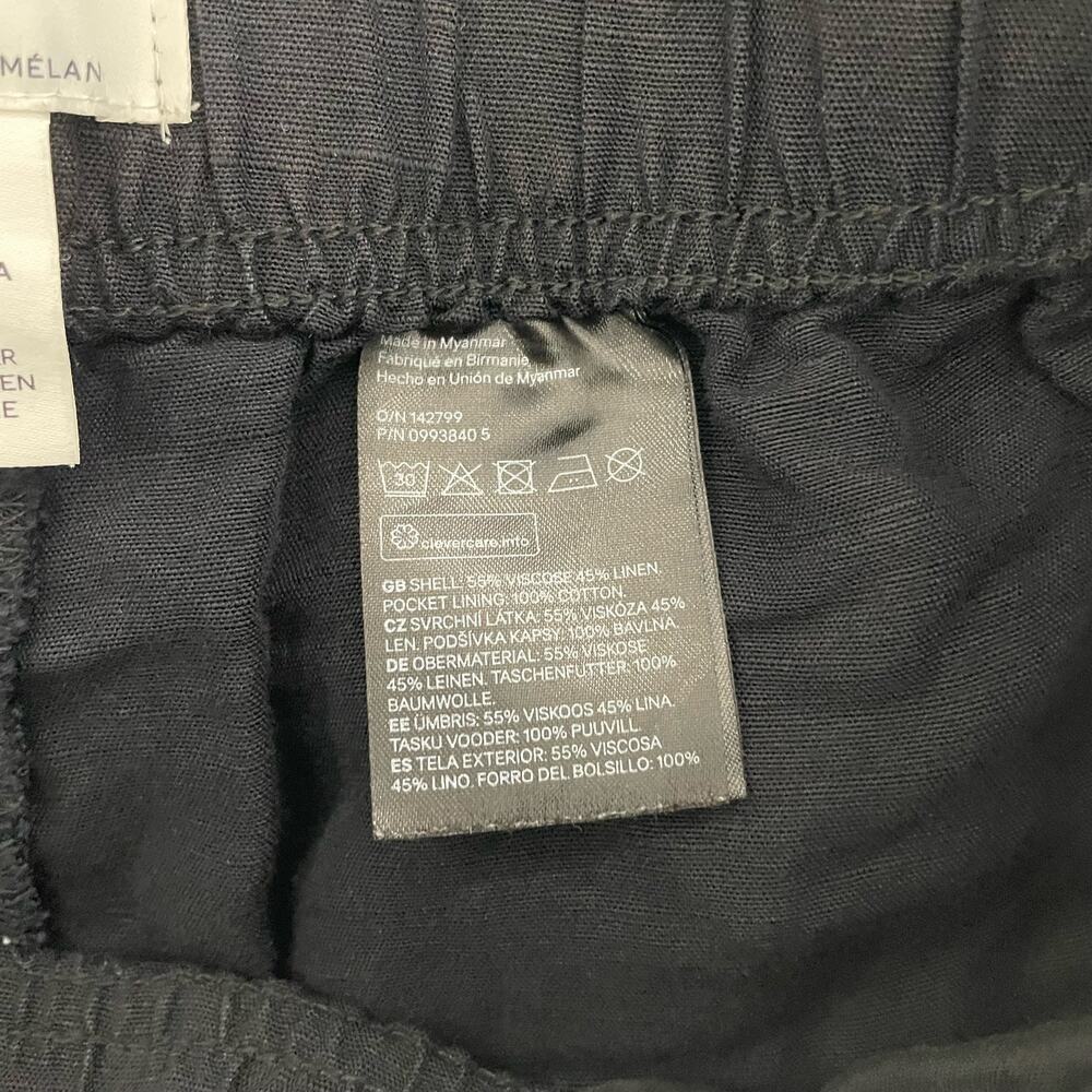 H&M High Rise Linen Blend Short Size Large - Picture 7 of 7